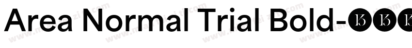 Area Normal Trial Bold字体转换